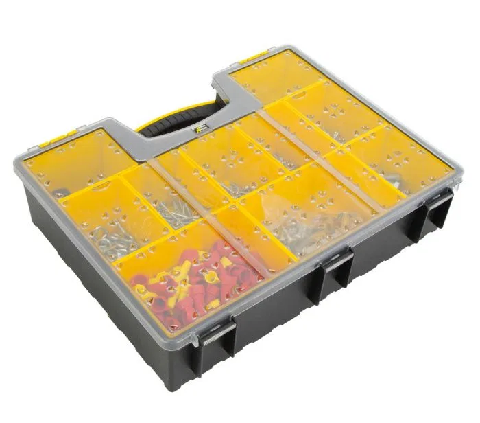 40351 – HOLMAN Van Storage System Parts Organizer Case, Carry Case 8 Medium And 2 Large Compartments 17-1/2 Inch Widt...